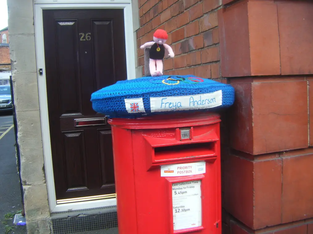 Decorated post box